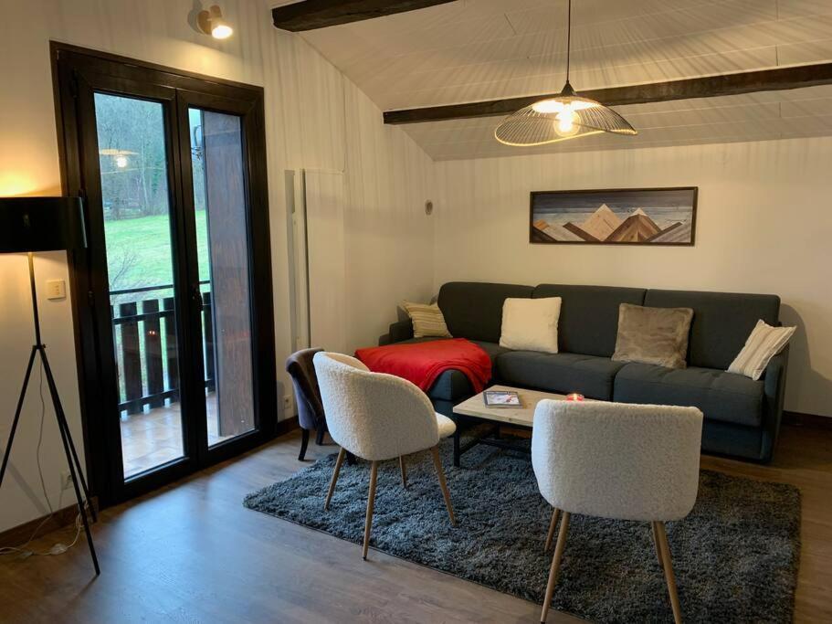 Duplex 3 Chambres Vue Mont-Blanc Domancy Exteriér fotografie